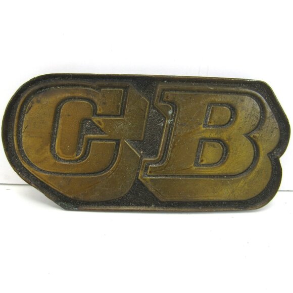 Vintage Brass Belt Buckle with CB Logo adenzy Denver 1978 - Picture 2 of 7